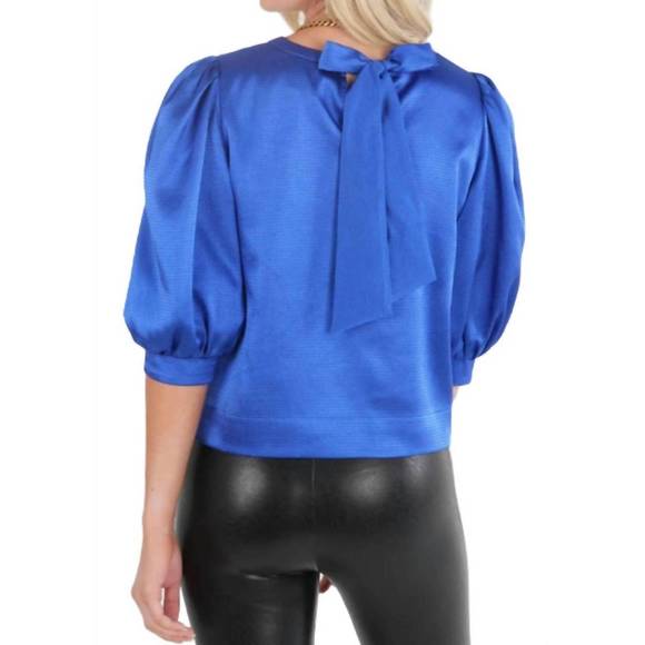 NEW EMILY MCCARTHY bella top in dazzling blue - Picture 3 of 3